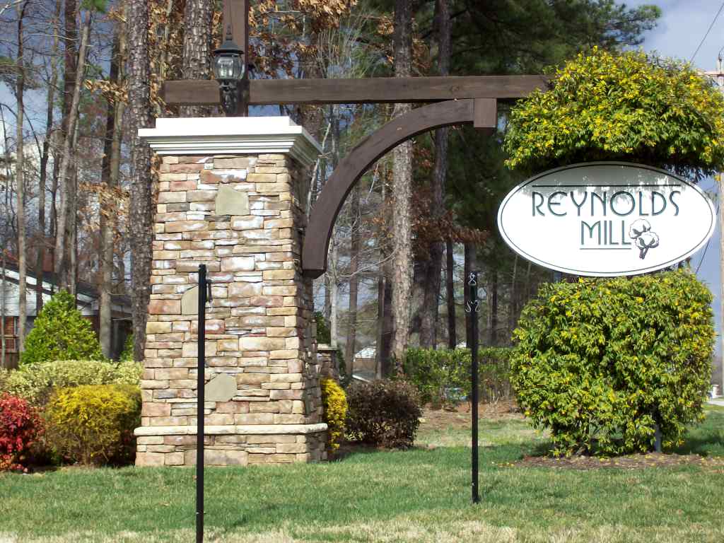Reynolds Mill entrance sign